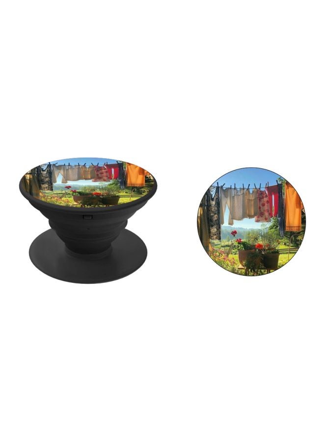 BP Hanging Cloth Printed Pop Socket Phone Holder Green/Blue/Red - Image 2