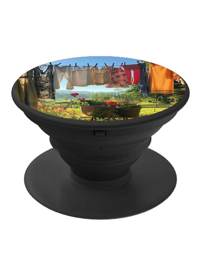 BP Hanging Cloth Printed Pop Socket Phone Holder Green/Blue/Red - Image 1