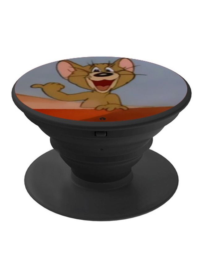 BP Jerry Printed Pop Socket Phone Holder Brown/Grey/Red - Image 1
