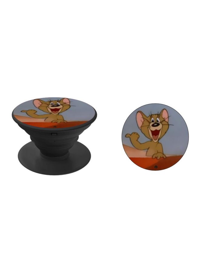BP Jerry Printed Pop Socket Phone Holder Brown/Grey/Red - Image 2