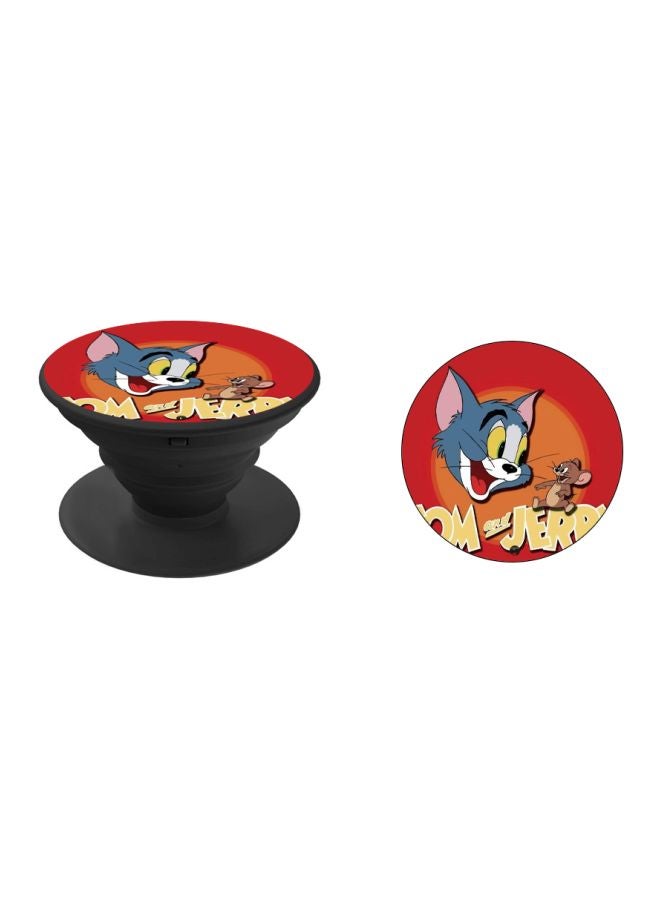 BP Tom And Jerry Printed Pop Socket Phone Holder Red/Grey/Yellow - Image 2