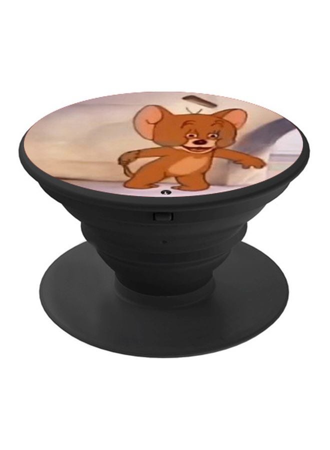 BP Jerry Printed Pop Socket Phone Holder Brown/Beige - Image 1
