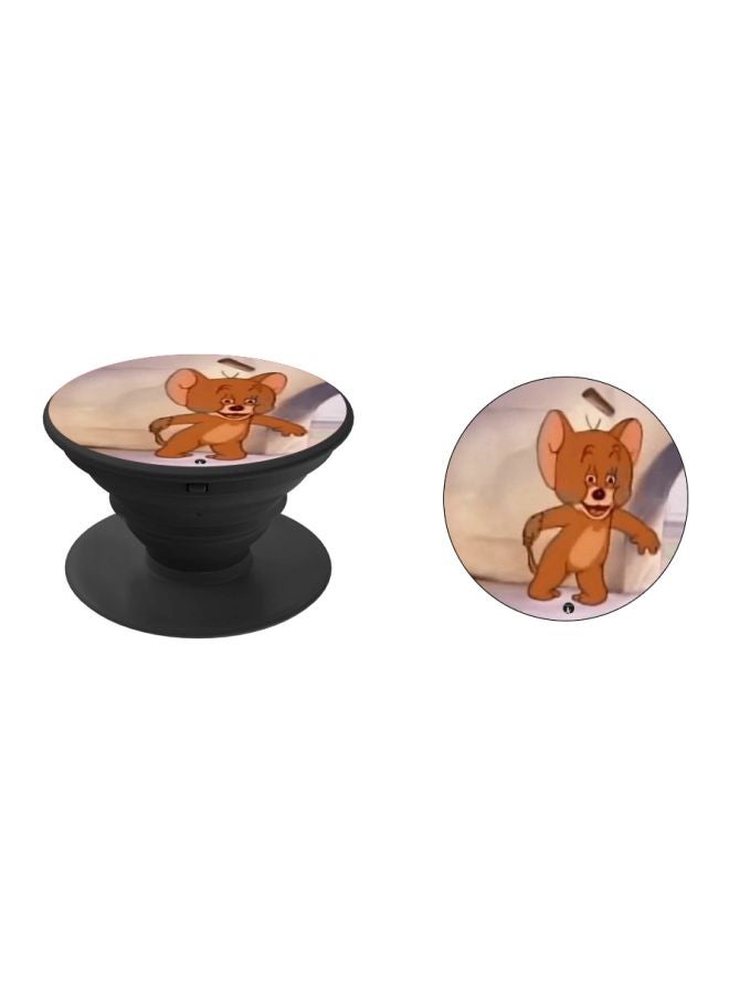 BP Jerry Printed Pop Socket Phone Holder Brown/Beige - Image 2
