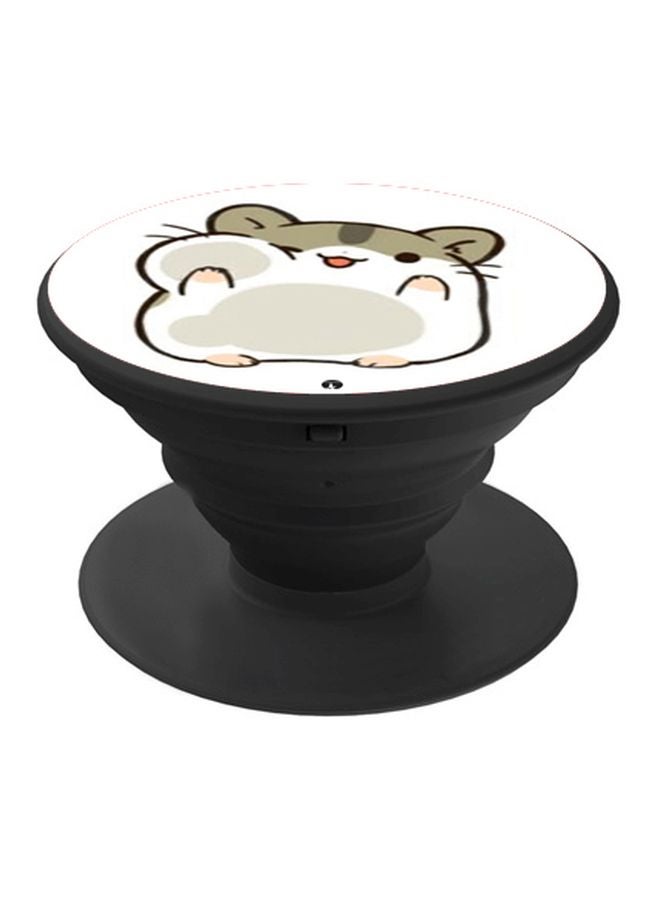 BP Cartoon Printed Pop Socket Phone Holder White/Green/Beige - Image 1