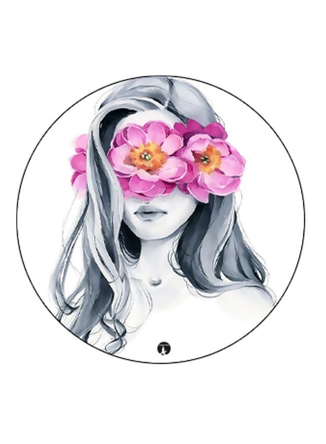 BP Girl Printed Pop Socket Phone Holder White/Pink/Black - Image 2