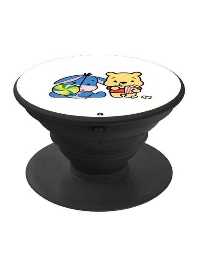 BP Cartoon Printed Pop Socket Phone Holder White/Blue/Black - Image 1