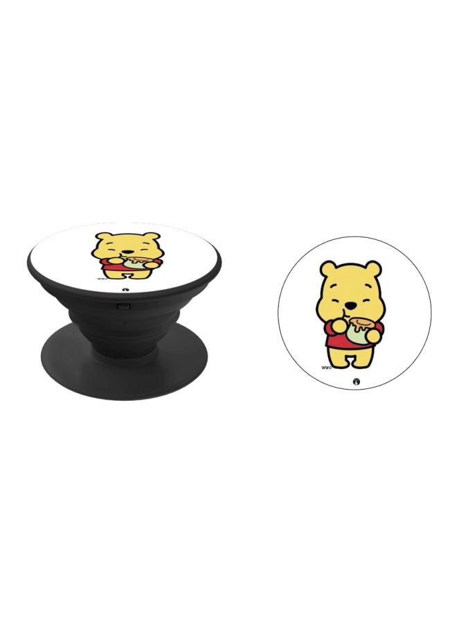 BP Cartoon Printed Pop Socket Phone Holder White/Yellow/Black - Image 2