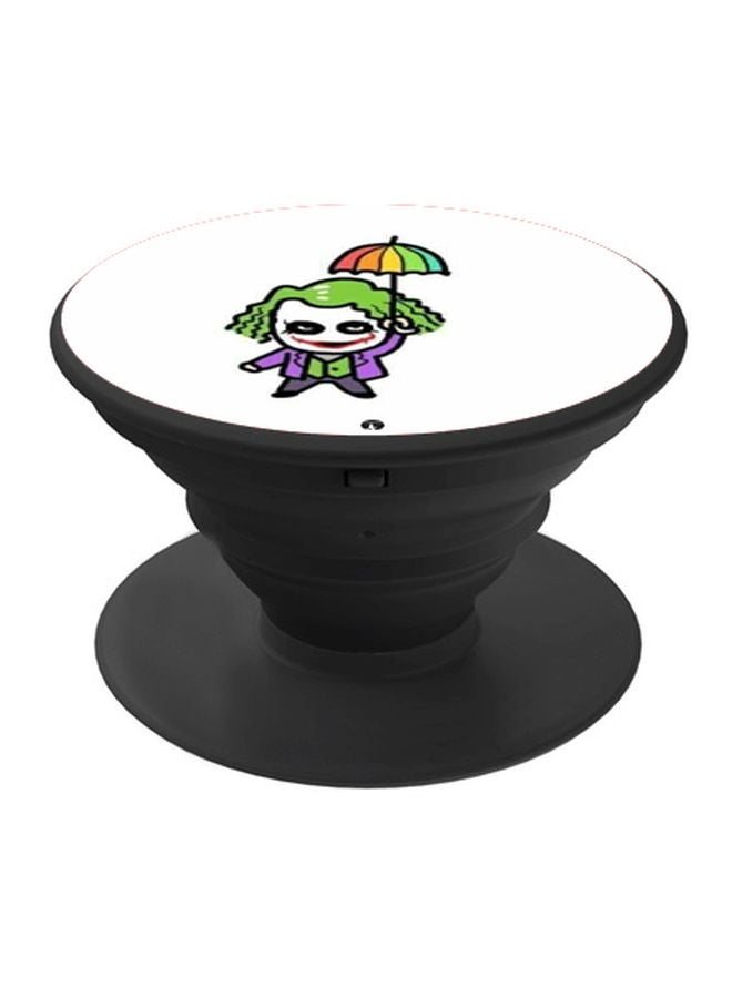 BP Cartoon Printed Pop Socket Phone Holder White/Green/Black - Image 1