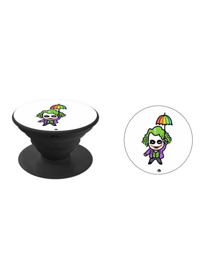 BP Cartoon Printed Pop Socket Phone Holder White/Green/Black - Image 2