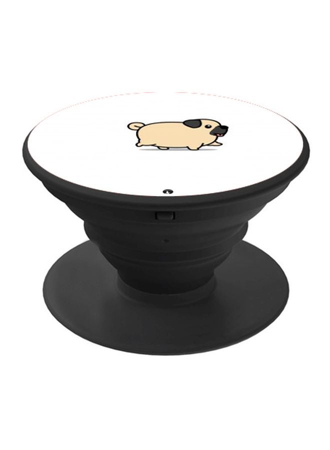 BP Cartoon Printed Pop Socket Phone Holder White/Beige/Black - Image 1