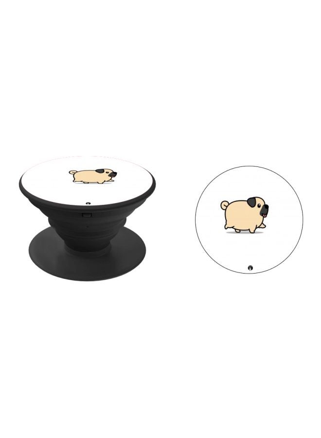 BP Cartoon Printed Pop Socket Phone Holder White/Beige/Black - Image 2