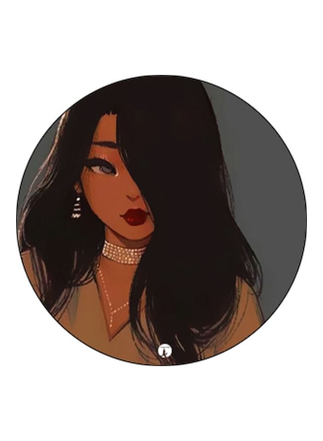 BP Anime Girl Printed Pop Socket Phone Holder Beige/Grey/Black - Image 2