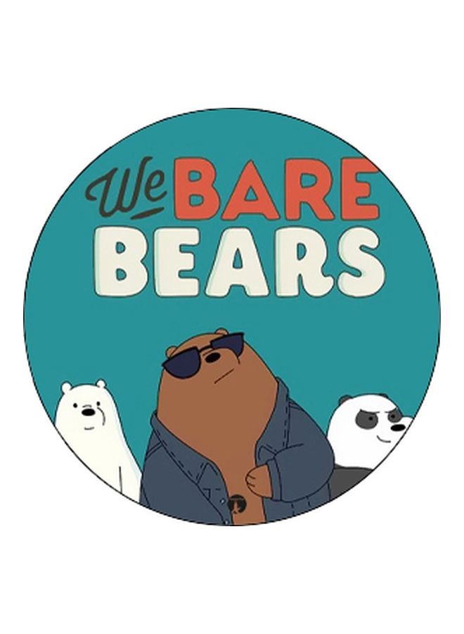 BP Cartoon Printed Pop Socket Phone Holder Blue/Brown/Black - Image 2