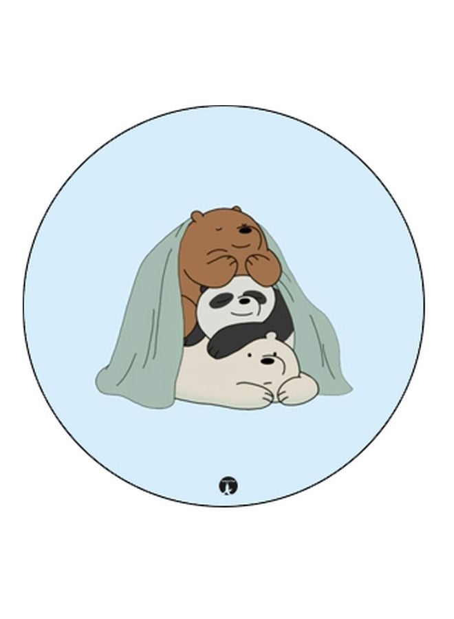 BP Cartoon Printed Pop Socket Phone Holder Blue/Brown/Black - Image 2