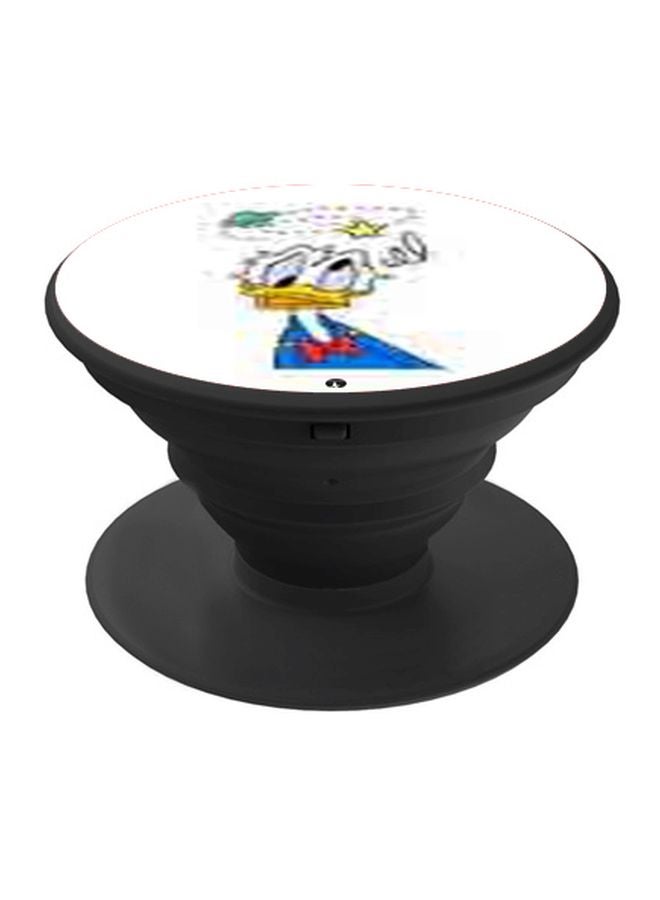 BP Cartoon Printed Pop Socket Phone Holder White/Blue/Yellow - Image 1
