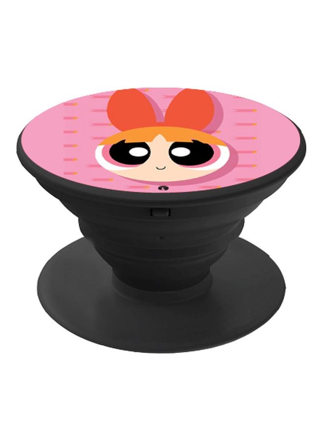 بي بي حامل هاتف منبثق مزين بطبعة زهري/برتقالي/بيج - Image 1