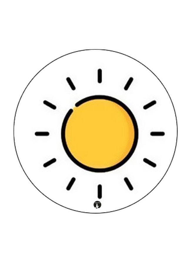 BP Printed Pop Socket Phone Holder White/Yellow/Black - Image 2