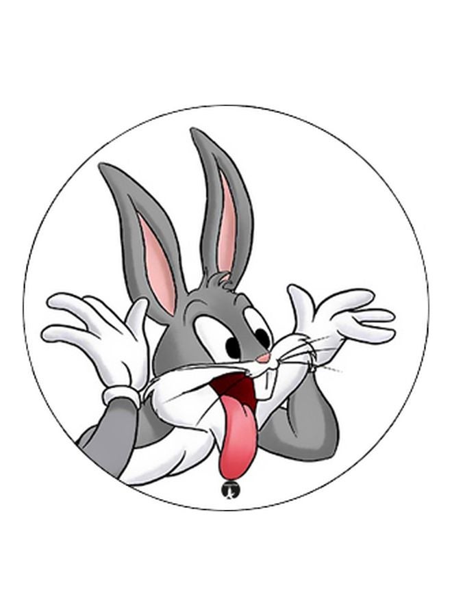 BP Printed Pop Socket Phone Holder White/Grey/Red - Image 2