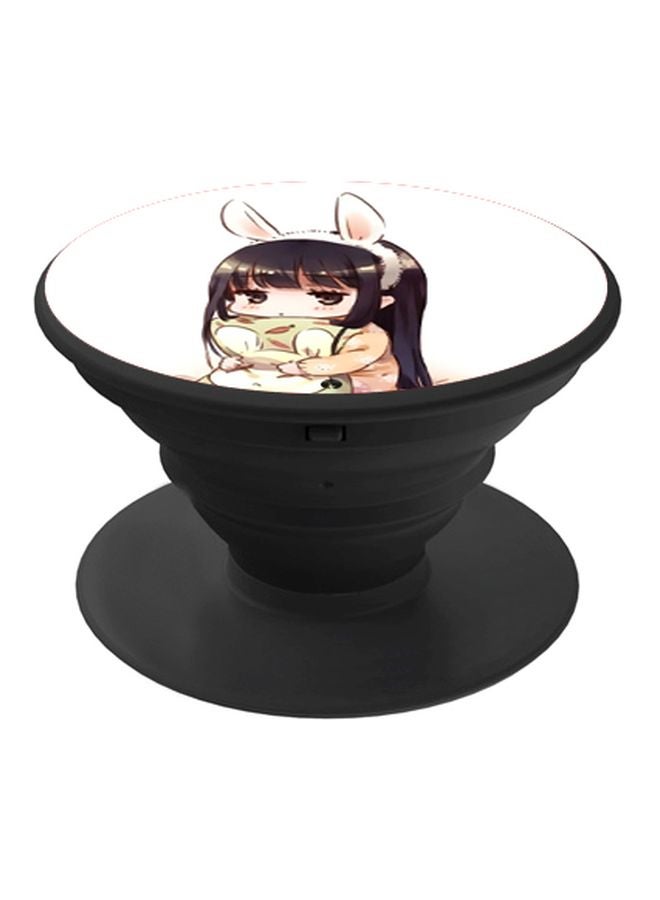 بي بي حامل بوب سوكيت بطبعة رسومات كرتونية أسود/ أبيض - Image 1