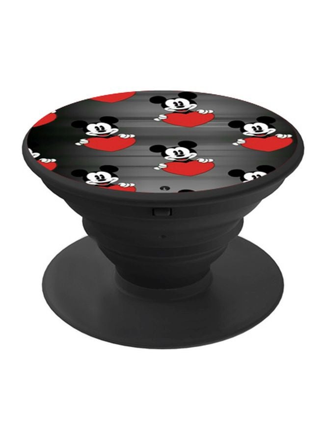 BP Mickey Mouse Printed Pop Socket Phone Holder Grey/Red/Black - Image 1