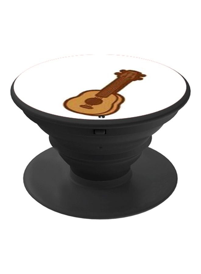 BP Guitar Printed Pop Socket Phone Holder White/Yellow/Black - Image 1