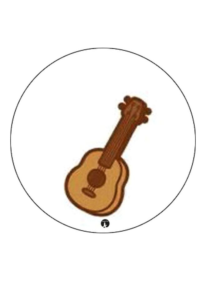 BP Guitar Printed Pop Socket Phone Holder White/Yellow/Black - Image 2