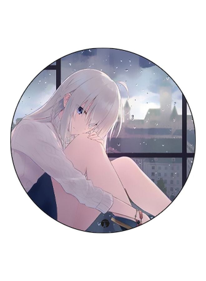 بي بي حامل هاتف بوب سوكيت بطبعة فتاة كرتونية بيج/رمادي/أسود - Image 2