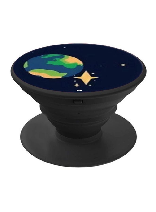 BP Earth Printed Pop Socket Phone Holder Blue/Green/Black - Image 1
