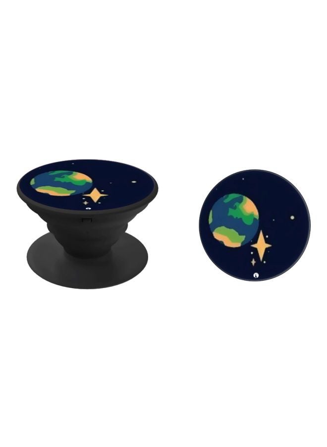 BP Earth Printed Pop Socket Phone Holder Blue/Green/Black - Image 2