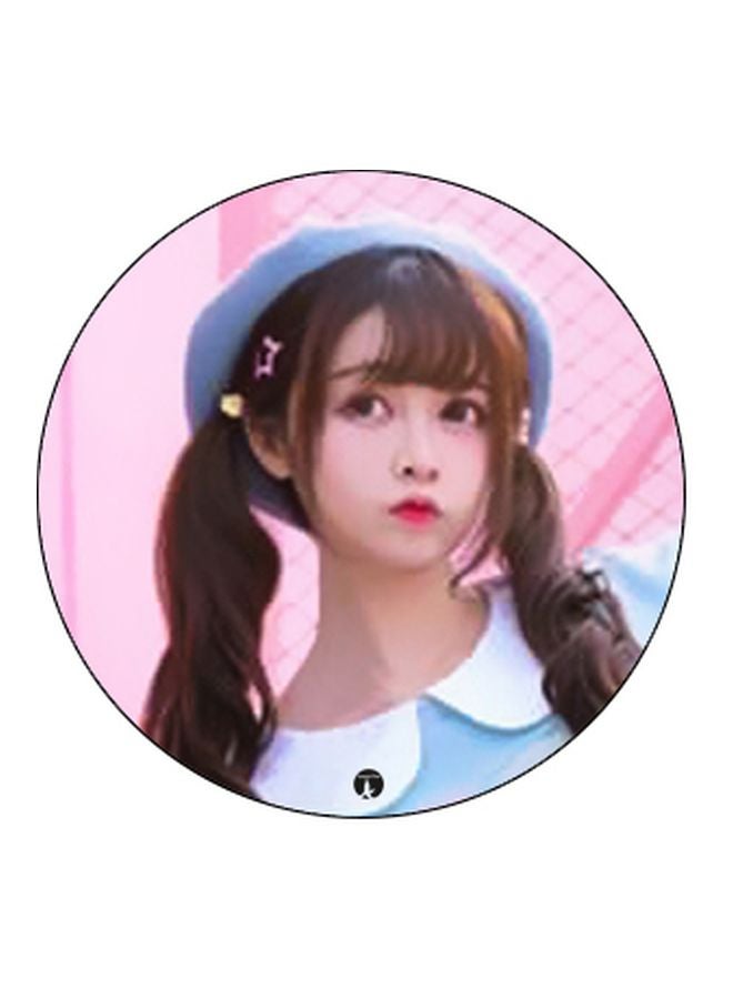 BP Girl Printed Pop Socket Phone Holder Pink/Beige/Blue - Image 2
