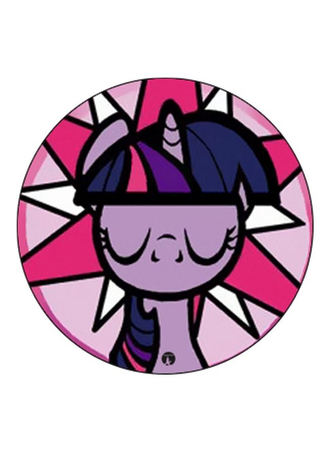 بي بي حامل هاتف على شكل مقبض أصابع منبثق بطبعة رسومات كرتونية وردي/ أزرق/ أرجواني - Image 2