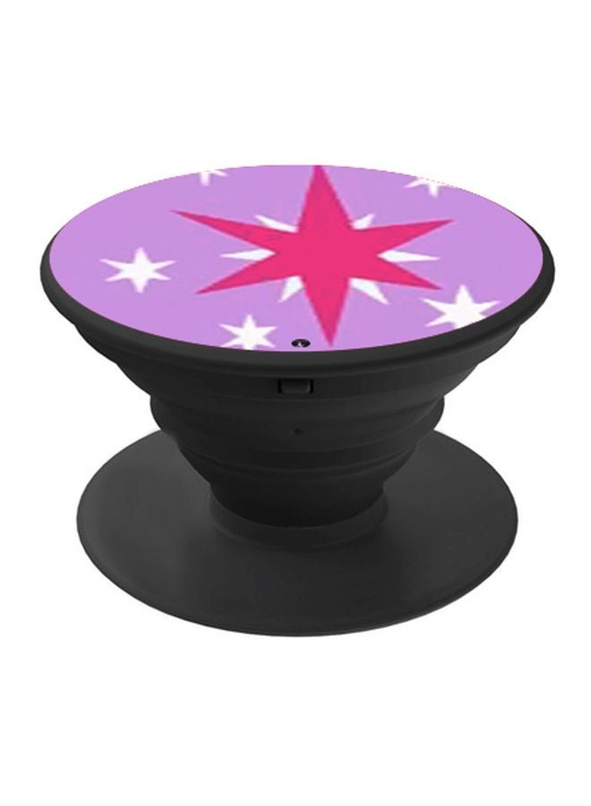 BP Star Printed Pop Socket Phone Holder Purple/Pink/White - Image 1