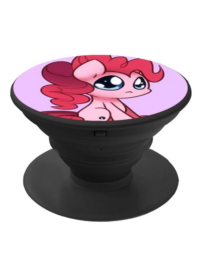 BP Cartoon Printed Pop Socket Phone Holder Pink/Red  - Image 1