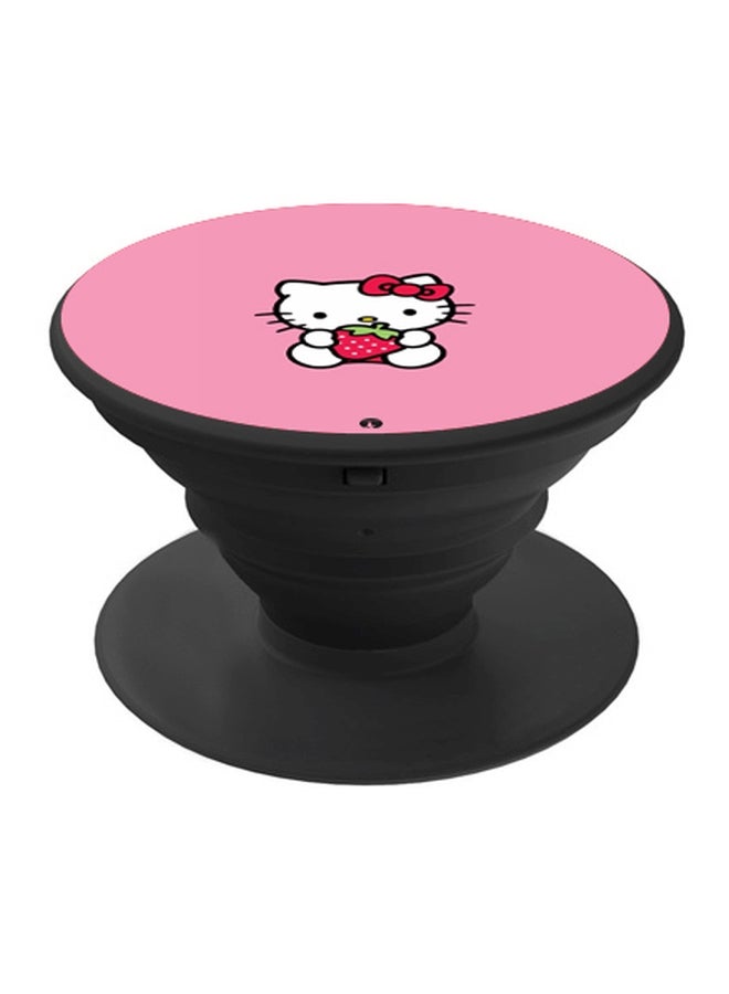 بي بي حامل هاتف بوب سوكيت بطبعة قطط أسود - Image 1