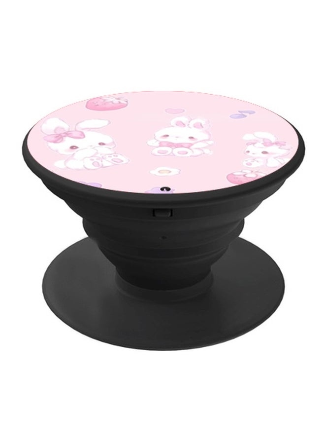 BP Bunny Printed Pop Socket Phone Holder Black - Image 1