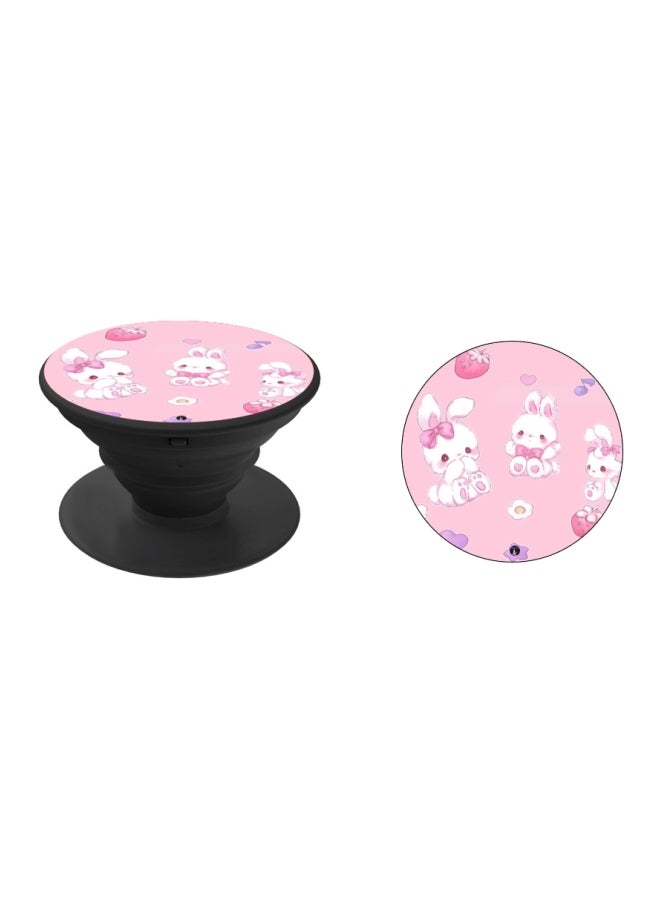 BP Bunny Printed Pop Socket Phone Holder Black - Image 2