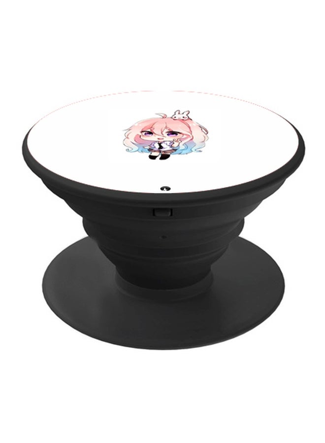 BP Anime Printed Pop Socket Phone Holder Black - Image 1