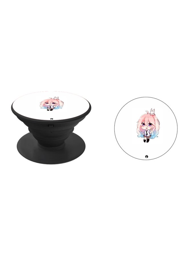 BP Anime Printed Pop Socket Phone Holder Black - Image 2