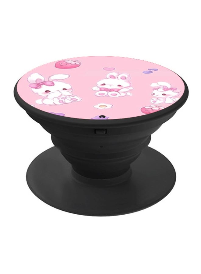 BP Bunny Printed Pop Socket Phone Holder Black - Image 1