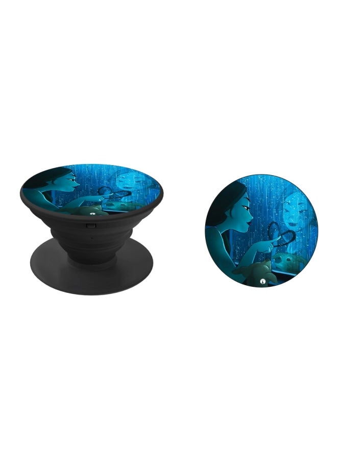BP Doll Printed Pop Socket Phone Holder Black - Image 2