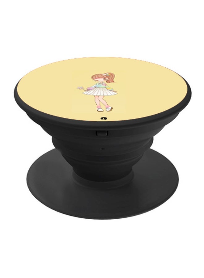 بي بي حامل هاتف بوب سوكيت بطبعة  على شكل دمية أسود - Image 1