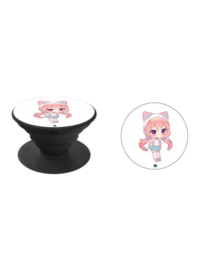 BP Anime Printed Pop Socket Phone Holder Black - Image 2