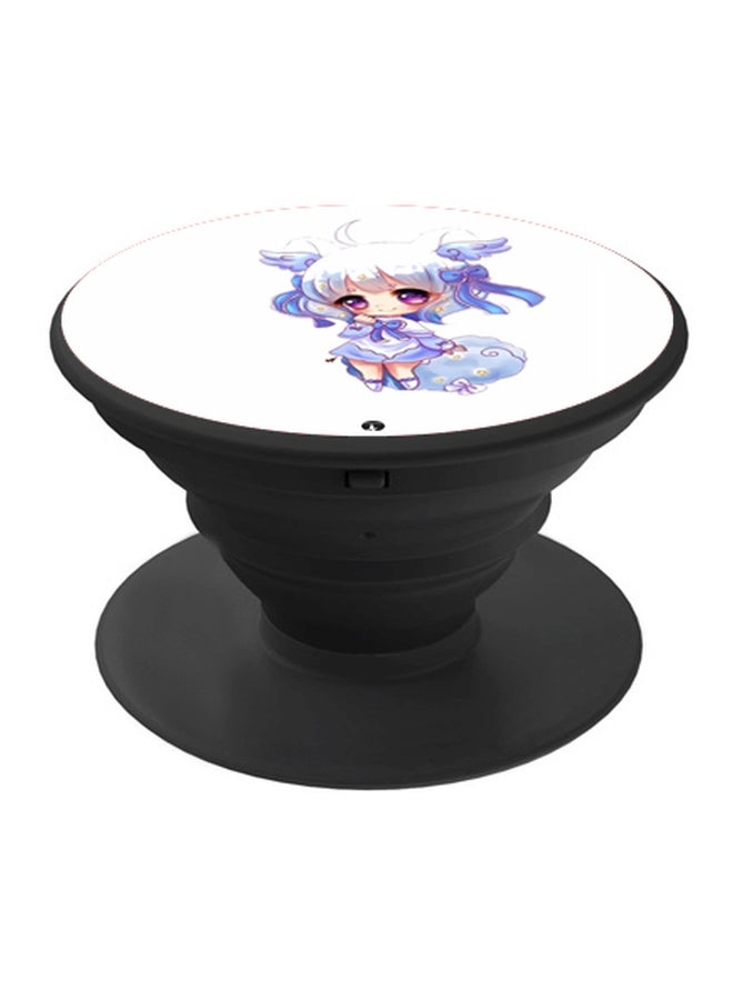 BP Anime Printed Pop Socket Phone Holder Black - Image 1