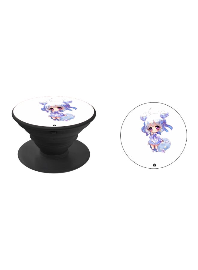 BP Anime Printed Pop Socket Phone Holder Black - Image 2