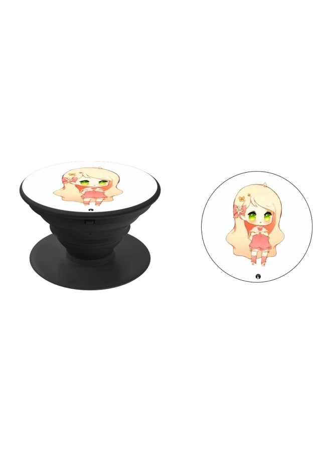 BP Printed Pop Socket Black/White/Pink - Image 2