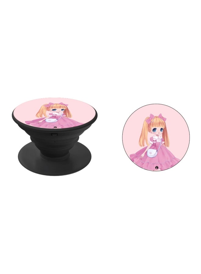 BP Printed Pop Socket Black/Pink/Brown - Image 2