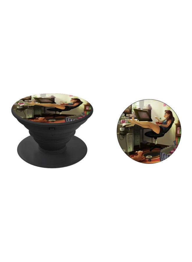 BP Printed Pop Socket Black/Blue/Brown - Image 2