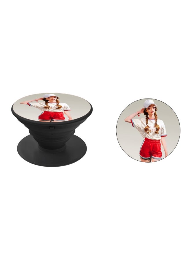 BP Printed Pop Socket Black/Red/Grey - Image 2