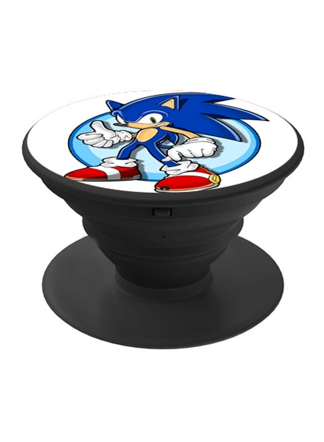 BP Cartoon Printed Pop Socket Phone Holder Blue/White/Red - Image 1