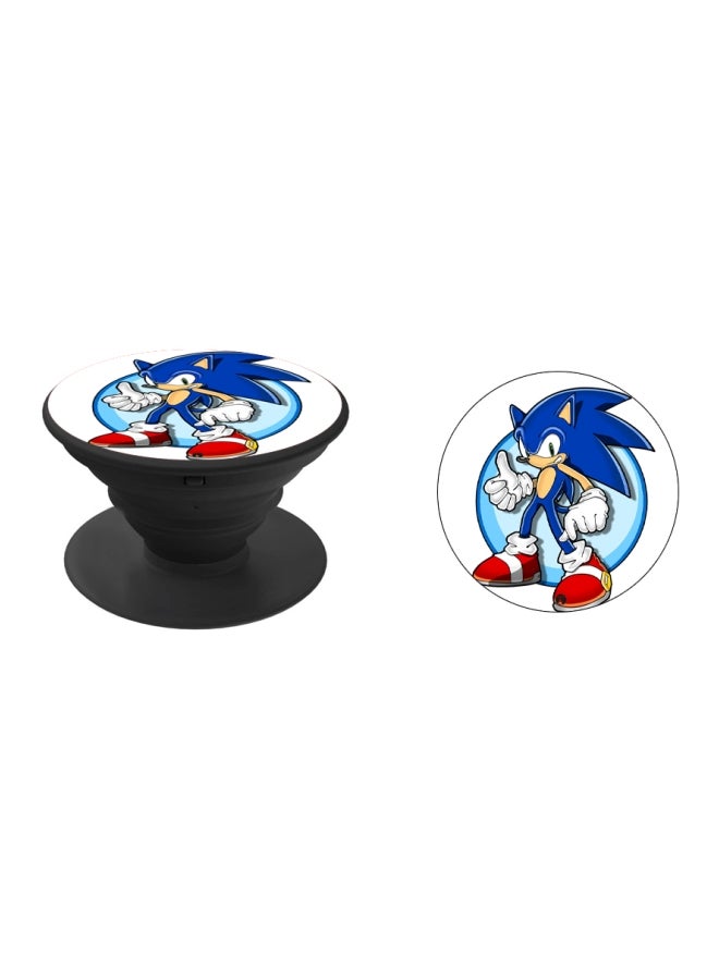 BP Cartoon Printed Pop Socket Phone Holder Blue/White/Red - Image 2
